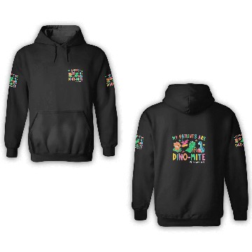 Discover Pediatric Occupational Therapy OT Assistant Cute Dinosaur Baseball Tees 3D Hoodies