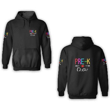 Discover Prek Crew Prek Teacher Student Team Back To School Baseball Tees 3D Hoodies