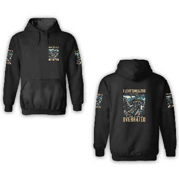 Discover Flight Simulator Aviation Console Pilot Flight Simulation 5 3D Hoodies