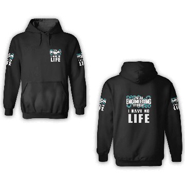 Discover Funny Engineering Student Proud Engineer School Graduation Baseball Tees 3D Hoodies