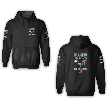 Discover I Like Big Boxes And I Cannot Lie Mailbox Postal Carrier 3 3D Hoodies