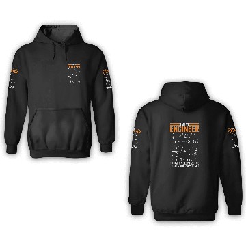 Discover Funny Graduation Mathematik Engineer Student 3D Hoodies