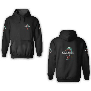 Discover Social Worker Elf Job Christmas 3D Hoodies