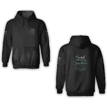 Discover Social Worker Superhero Myth Legend Social Work 3D Hoodies