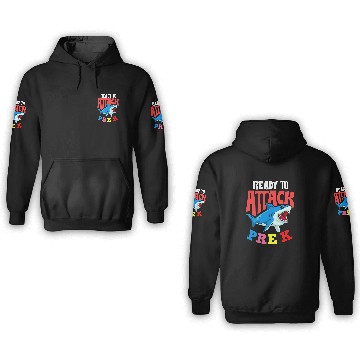 Discover Ready To Attack Pre K Student Teaching Pre K Teacher Baseball Tees 3D Hoodies