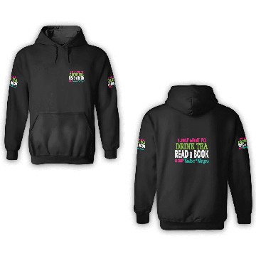 Discover Drink Tea Read A Book Baseball Tees 3D Hoodies