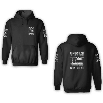 Discover Correctional Officer Girlfriend Flag I Honor The Thin Silver Baseball Tees 3D Hoodies