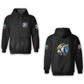 Discover Funny Lets Go Penguin Playing Baseball Zip 3D Hoodies