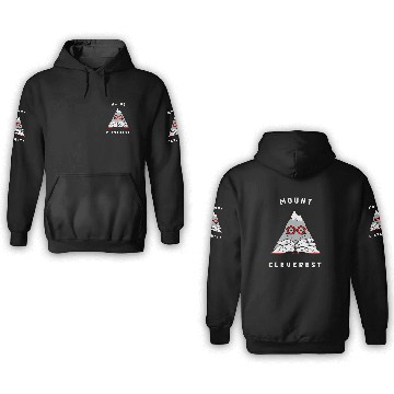 Discover Mount Cleverest Book Nerd Design 3D Hoodies