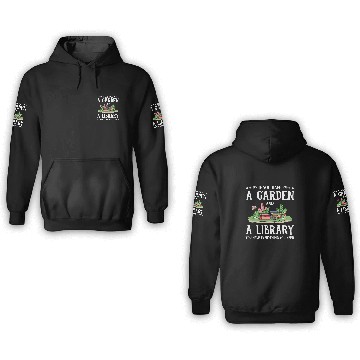 Discover Garden Library Bookworm Book Lover 3D Hoodies