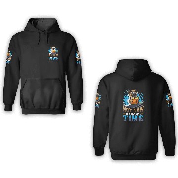 Discover Book Reader Funny Reading Time Dog Pug Bookworm Humor 3D Hoodies