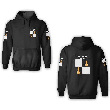 Discover Unbreakable Spell Chess Pawn Bishop Chess Player Board Game Baseball Tees 3D Hoodies