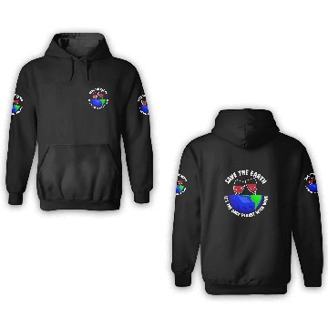 Discover Save Earth 3D Hoodies Only Wines Planet Earth Globe Baseball Tees