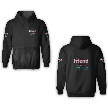 Discover Sewing Patchwork A Friend is Worth a Thousand Stitches 3D Hoodies