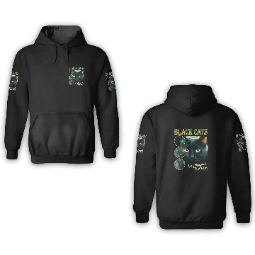 Discover Funny black cats Lover 90s Bootleg Baseball Tees 3D Hoodies