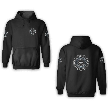 Discover Viking Runes Circle 3D Hoodies