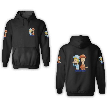Discover Beavis and Butthead Dumb and Dumber Mash Up Funny Spoof 3D Hoodies