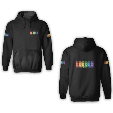 Discover Rainbow Tardis 3D Hoodies