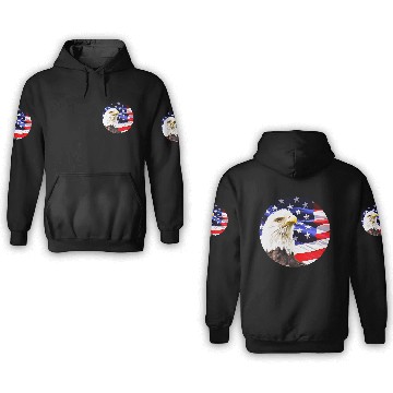 Discover Bald Eagle 3D Hoodies