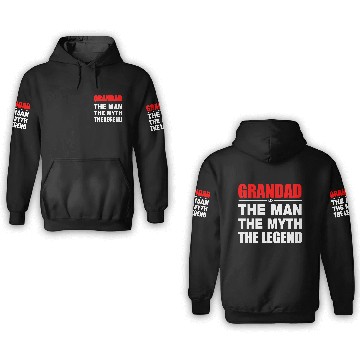 Discover grandad the legend 3D Hoodies