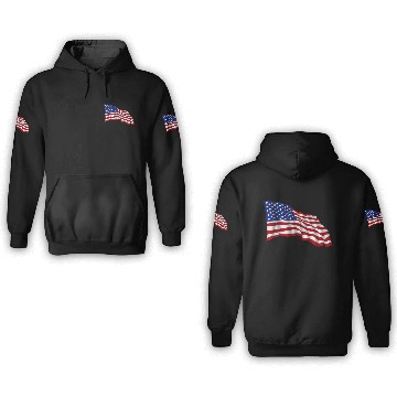 Discover waving american flag 3D Hoodies
