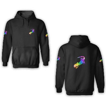 Discover Distressed Rainbow Salamander 3D Hoodies