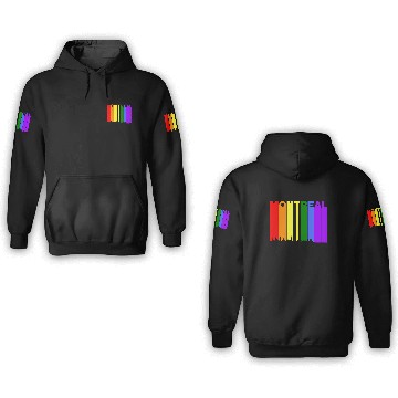 Discover Montreal Quebec Skyline Rainbow LGBT Gay Pride 3D Hoodies