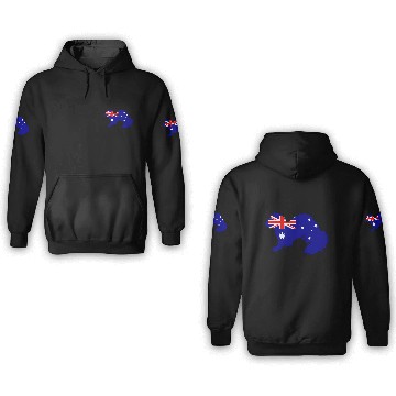 Discover Australian Flag - Ferret 3D Hoodies