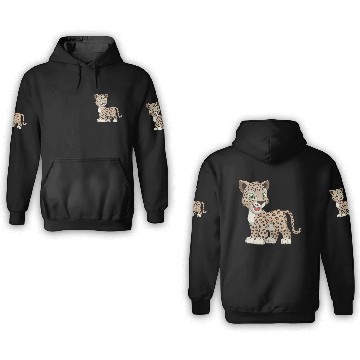 Discover jaguar-cub-animal-wildlife 3D Hoodies