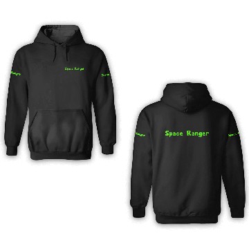Discover Space Ranger Alien Green 3D Hoodies Design