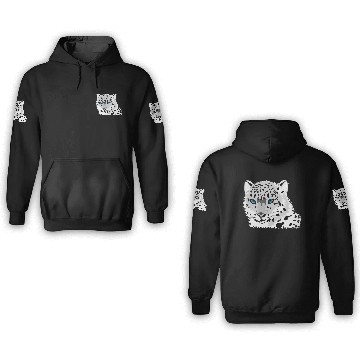 Discover animal snow leopard 3D Hoodies