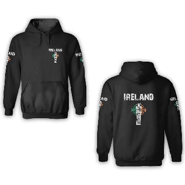 Discover Nation-Design Ireland Cross ZzK 3D Hoodies