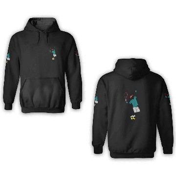 Discover tennis player 3D Hoodies