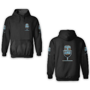 Discover microphone 3D Hoodies