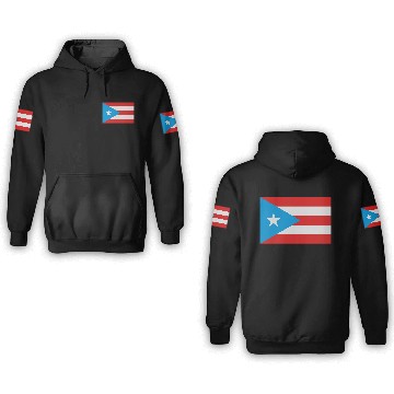 Discover Flag Puerto Rico 3D Hoodies