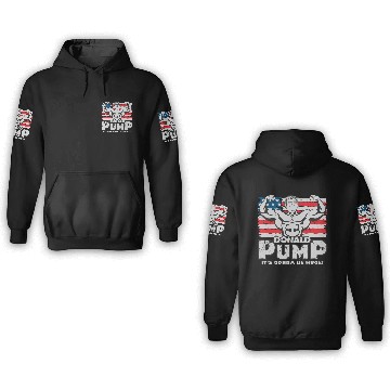 Discover Donald Pump - American Flag 3D Hoodies