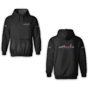 Discover Detroit, Michigan 3D Hoodies