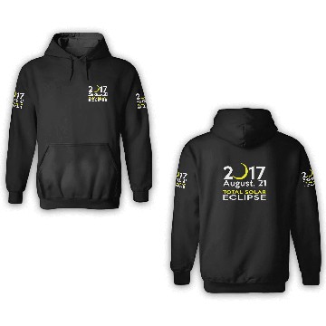 Discover Total Solar Eclipse 2017 August 21 3D Hoodies