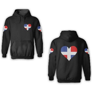 Discover A Heart For The Dominican Republic 3D Hoodies