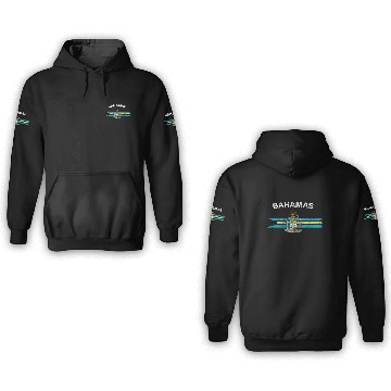 Discover Bahamas Flag 3D Hoodies - Bahamas Emblem & Bahamas Flag