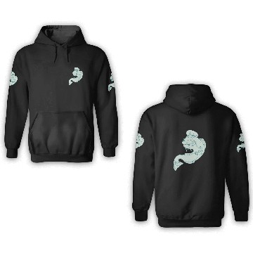 Discover Captain Catfish Drawing 3D Hoodies