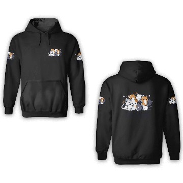 Discover Crazy Cat Lady 3D Hoodies