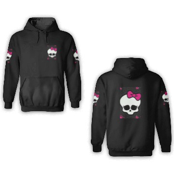 Discover Monster high skull logo 3D Hoodies
