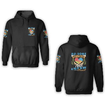 Discover Autism Teacher 3D Hoodies