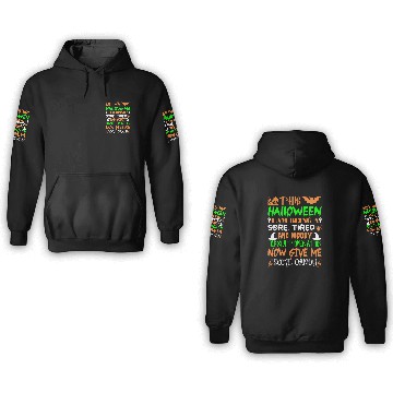 Discover This Halloween Tired Moody Forklift Operator Candy 3D Hoodies