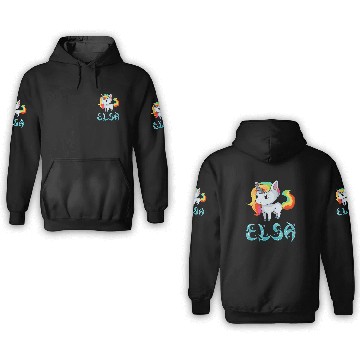 Discover Elsa Unicorn 3D Hoodies