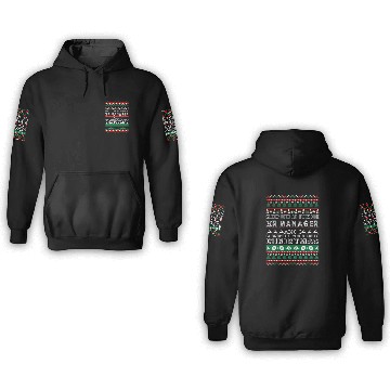 Discover Sleep With Awesome HR Manager White Christmas 3D Hoodies