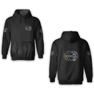 Discover Science Wonder Art Overlapping Circles Gift 3D Hoodies