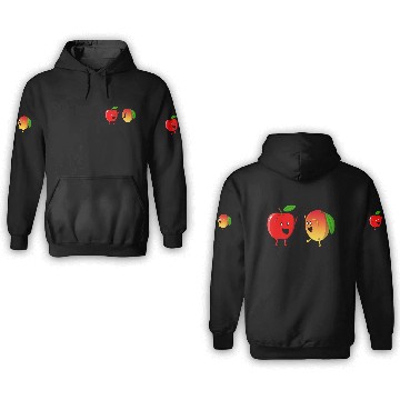 Discover Dancing Apple and Mango 3D Hoodies