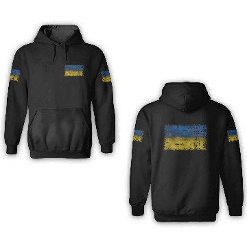 Discover Ukraine colors 3D Hoodies